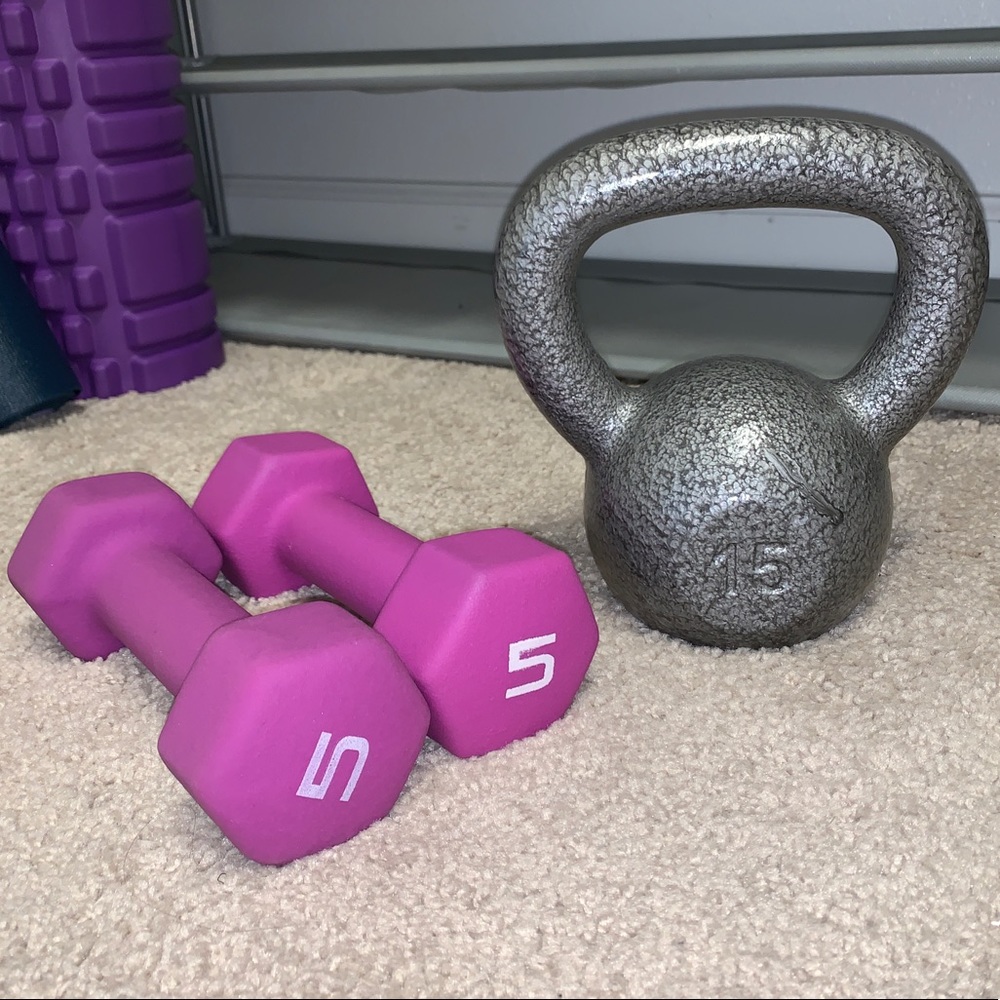 Cast Iron Kettlebell, Dumbbells